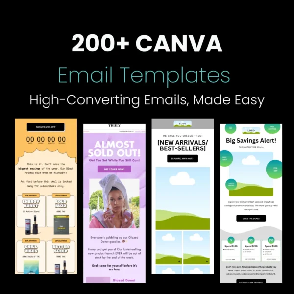 200+ Canva Email Templates