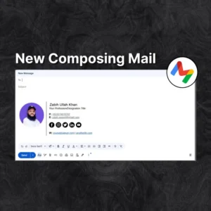 Gmail Email Signature Template, Clickable Email Signature