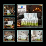 Halloween Blanket Mockup | Custom Blanket Mockups
