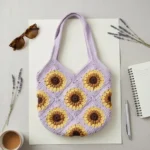 Sunflower Bag Pattern, Crochet Bag Pattern